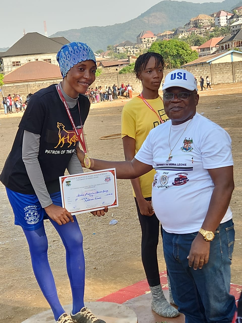 Awards by the Registrar USL, Mr.Munda J S Lebbie